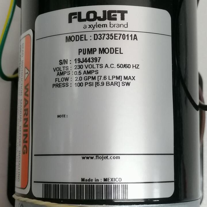 Flojet Pump 100PSI D3735E7011A
