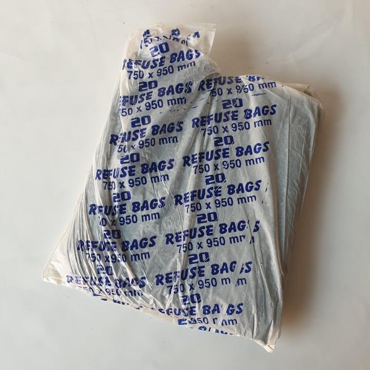 25 Micron Black Refuse Bag (Pack Of 20)