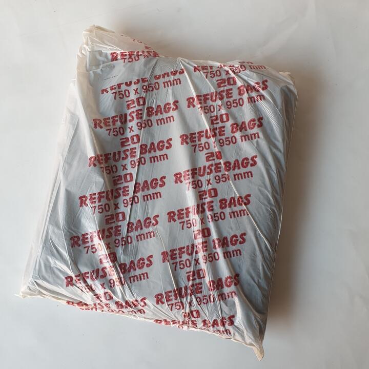 40 Micron Black Refuse Bag (Pack Of 20)