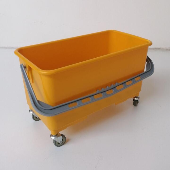 Yellow Bucket Trolley with handle