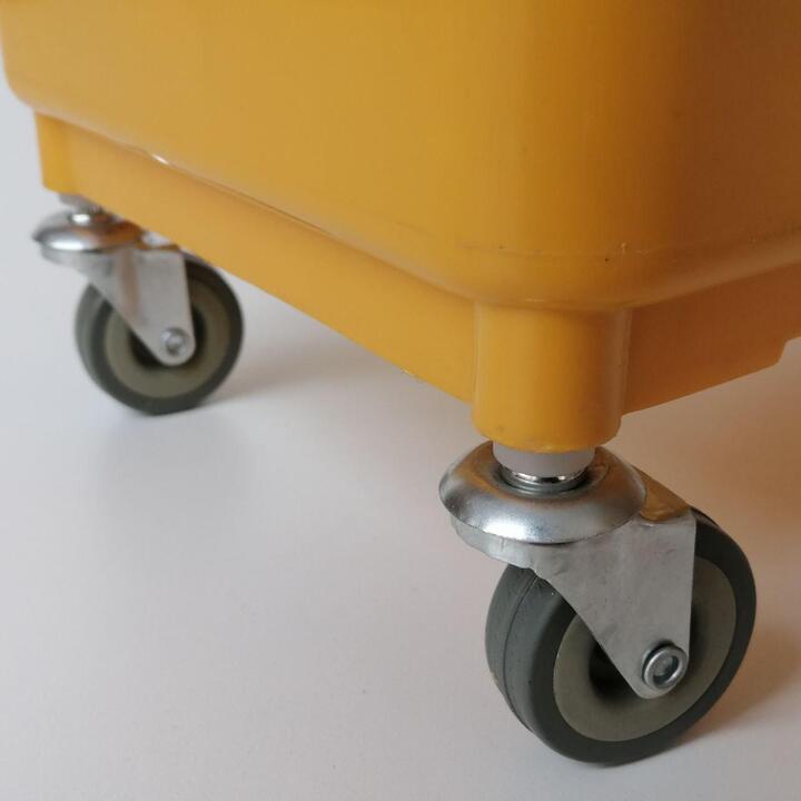 Yellow Bucket Trolley with handle