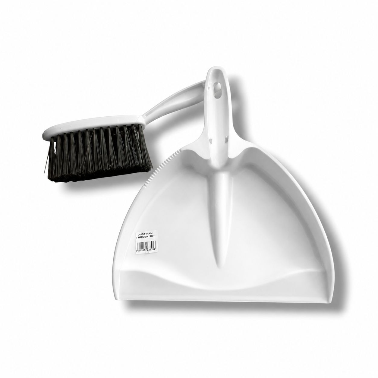 Scoop with handheld brush white