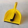 Scoop with handheld brush yellow