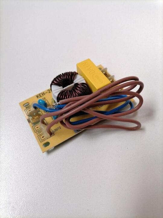 Electronic RF-filtering unit for 70L vacuum cleaner