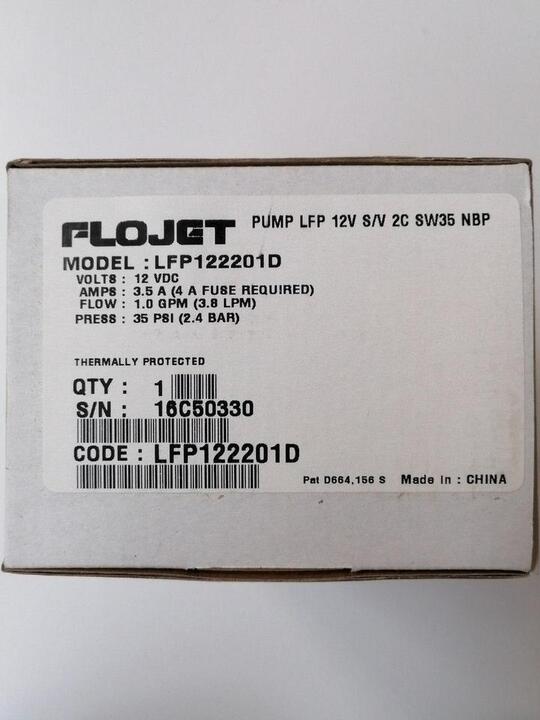 Flojet Pump LFP122201D 12V 35PSI