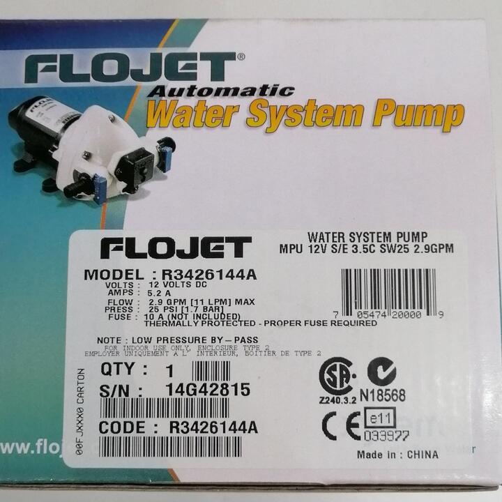 Flojet Pump 3426-144 12V