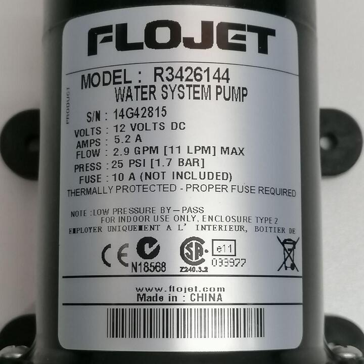 Flojet Pump 3426-144 12V