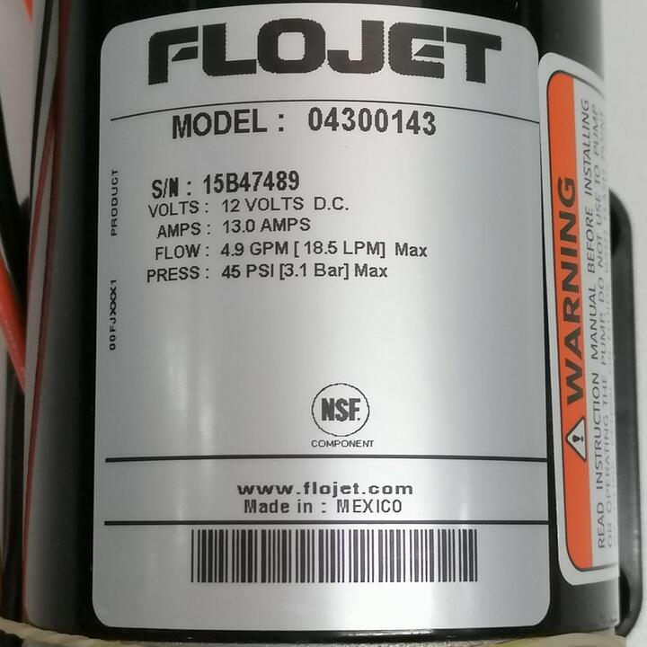 Flojet Pump 4300-143 12V