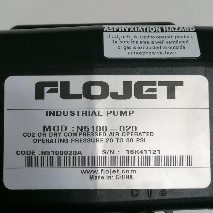Flojet Pump N5100-020 Viton Air Driven