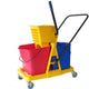 Double Bucket & Wringer Trolley 50L